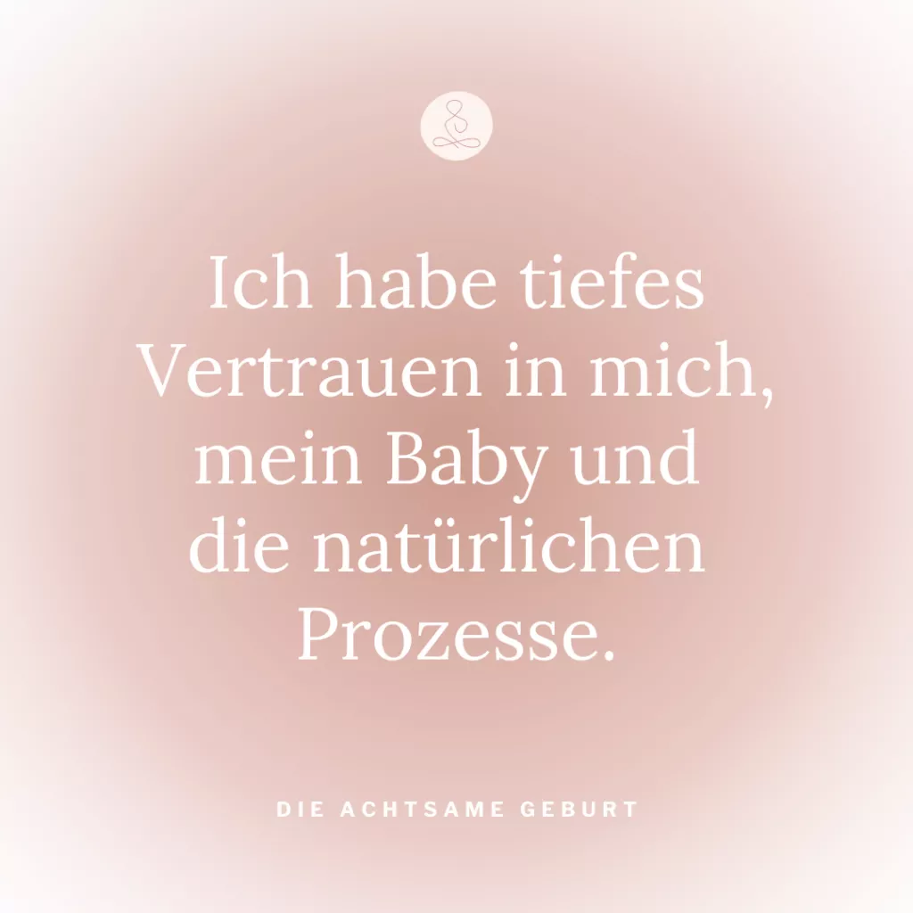 Affirmationen Geburt