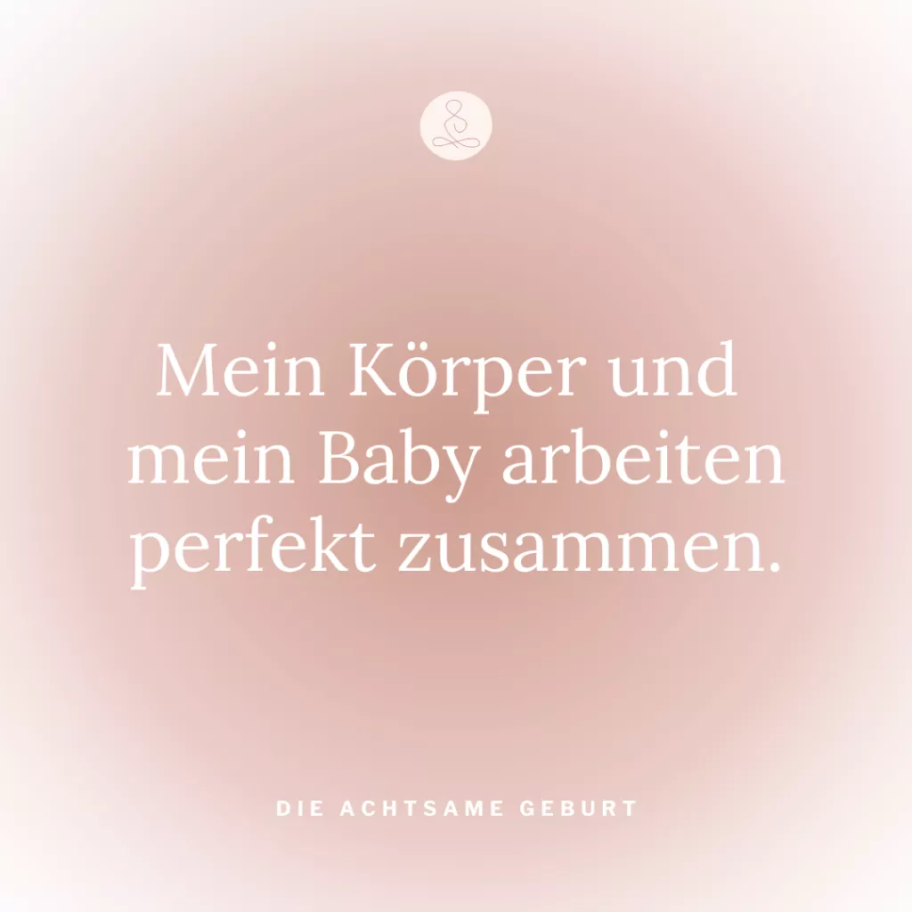 Affirmationen Geburt