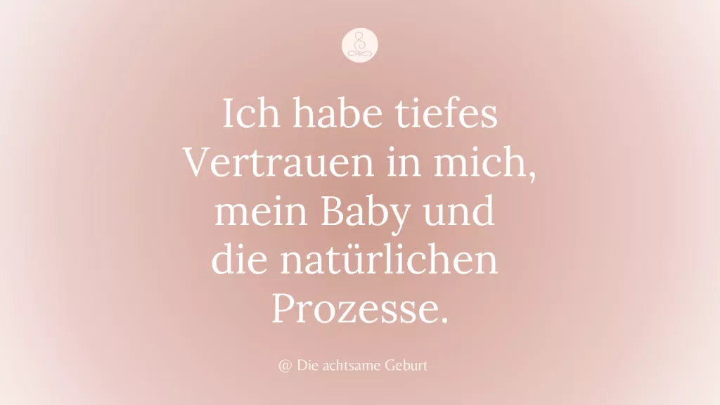 Affirmationen Schwangerschaft und Geburt