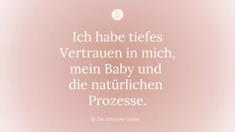 Affirmationen Schwangerschaft und Geburt